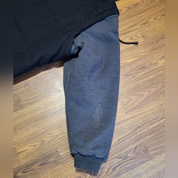 Tough Duck Men's 2XL Canvas Work Jacket – Black with Grey Cotton Sleeves D6 - Picture 14 of 14